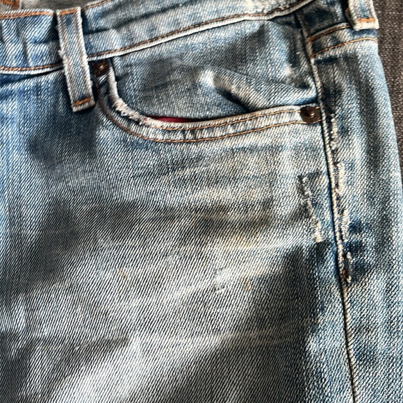 Red Engine distressed wide leg jeans - Picture 12 of 13